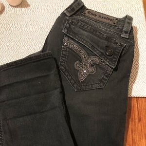 Dark gray/black Rock revival jeans
